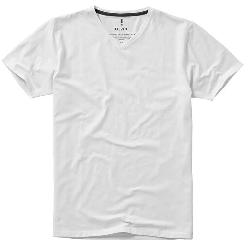 Kawartha T-Shirt Für Herren Mit V-Ausschnitt , Green Concept, weiß, Single jersey Strick 95% GOTS zertifizierte Bio Baumwolle, 5% Elastan, 200 g/m2, S, , Bild 7