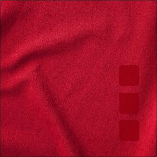 Kawartha T-Shirt Für Herren Mit V-Ausschnitt , Green Concept, rot, Single jersey Strick 95% Bio Baumwolle, 5% Elastan, 200 g/m2, S, , Bild 5