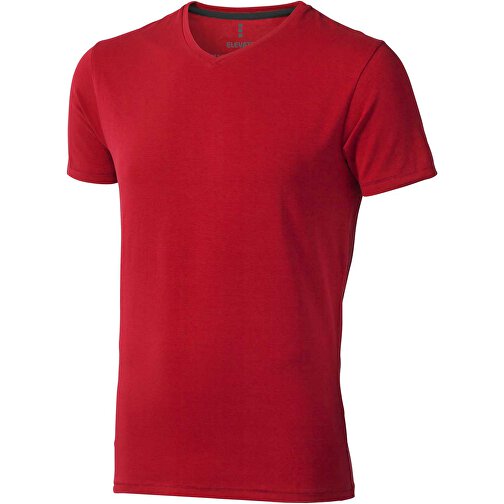 Kawartha T-Shirt Für Herren Mit V-Ausschnitt , Green Concept, rot, Single jersey Strick 95% Bio Baumwolle, 5% Elastan, 200 g/m2, M, , Bild 1