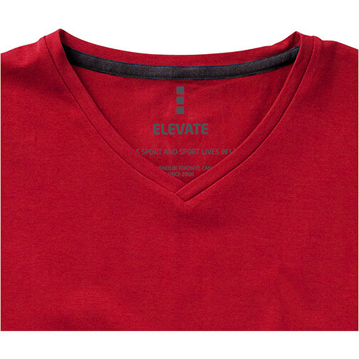 Kawartha T-Shirt Für Herren Mit V-Ausschnitt , Green Concept, rot, Single jersey Strick 95% Bio Baumwolle, 5% Elastan, 200 g/m2, M, , Bild 6