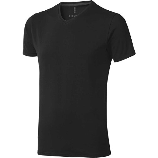 Kawartha T-Shirt Für Herren Mit V-Ausschnitt , Green Concept, schwarz, Single jersey Strick 95% Bio Baumwolle, 5% Elastan, 200 g/m2, S, , Bild 1
