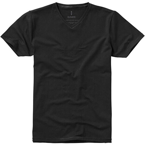 Kawartha T-Shirt Für Herren Mit V-Ausschnitt , Green Concept, schwarz, Single jersey Strick 95% Bio Baumwolle, 5% Elastan, 200 g/m2, M, , Bild 7