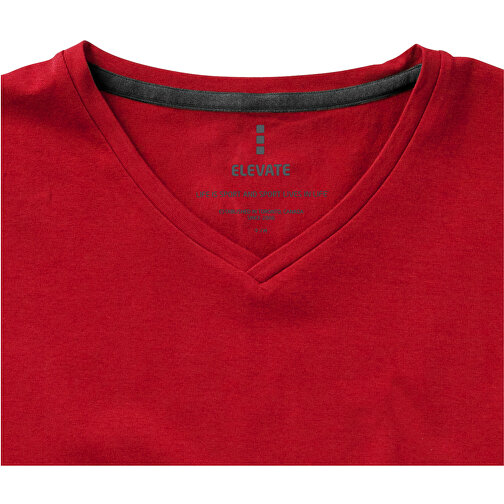 Kawartha T-Shirt Für Damen Mit V-Ausschnitt , Green Concept, rot, Single jersey Strick 95% Bio Baumwolle, 5% Elastan, 200 g/m2, L, , Bild 6