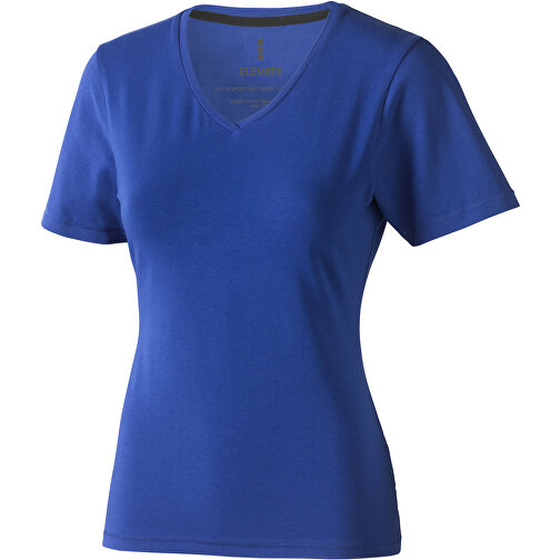 Kawartha T-Shirt Für Damen Mit V-Ausschnitt , Green Concept, blau, Single jersey Strick 95% Bio Baumwolle, 5% Elastan, 200 g/m2, M, , Bild 1