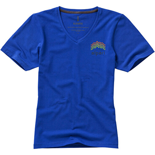 Kawartha T-Shirt Für Damen Mit V-Ausschnitt , Green Concept, blau, Single jersey Strick 95% Bio Baumwolle, 5% Elastan, 200 g/m2, XXL, , Bild 4
