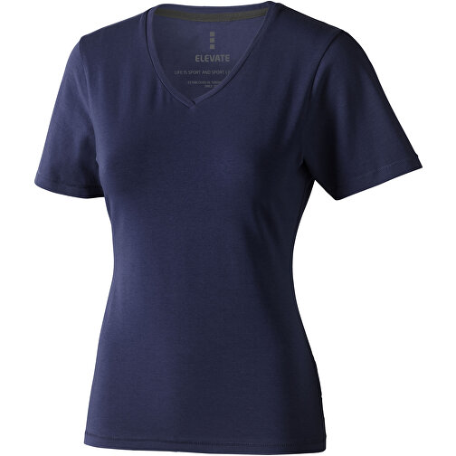 Kawartha T-Shirt Für Damen Mit V-Ausschnitt , Green Concept, navy, Single jersey Strick 95% Bio Baumwolle, 5% Elastan, 200 g/m2, XL, , Bild 1