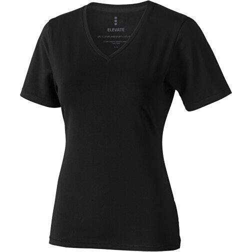 Kawartha T-Shirt Für Damen Mit V-Ausschnitt , Green Concept, schwarz, Single jersey Strick 95% Bio Baumwolle, 5% Elastan, 200 g/m2, S, , Bild 1