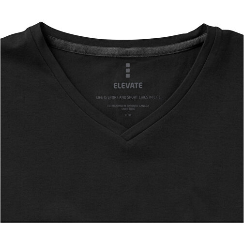 Kawartha T-Shirt Für Damen Mit V-Ausschnitt , Green Concept, schwarz, Single jersey Strick 95% Bio Baumwolle, 5% Elastan, 200 g/m2, M, , Bild 6