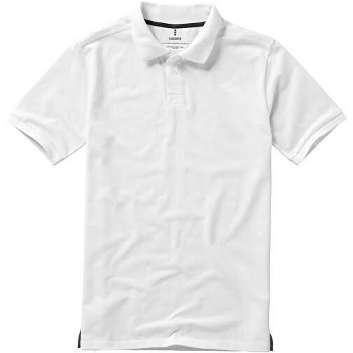 Calgary Poloshirt Für Herren , weiß, Piqué Strick 100% BCI Baumwolle, 200 g/m2, L, , Bild 2