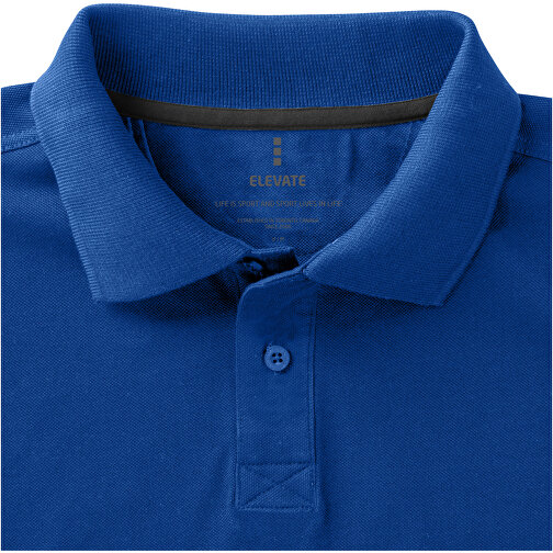 Calgary Poloshirt Für Herren , blau, Piqué Strick 100% BCI Baumwolle, 200 g/m2, S, , Bild 5
