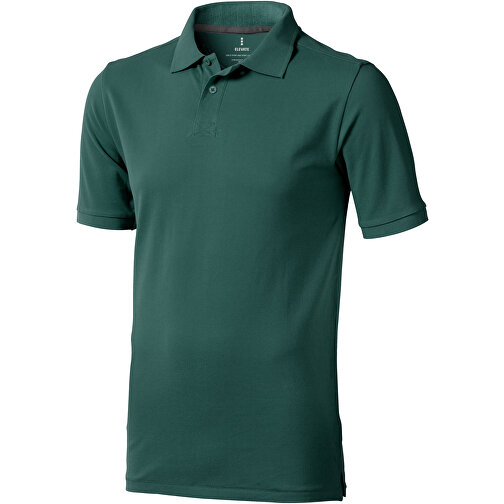 Calgary Poloshirt Für Herren , waldgrün, Piqué Strick 100% BCI Baumwolle, 200 g/m2, L, , Bild 1