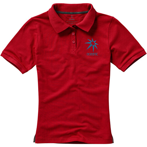 Calgary Poloshirt Für Damen , rot, Piqué Strick  Baumwolle, 200 g/m2, L, , Bild 4
