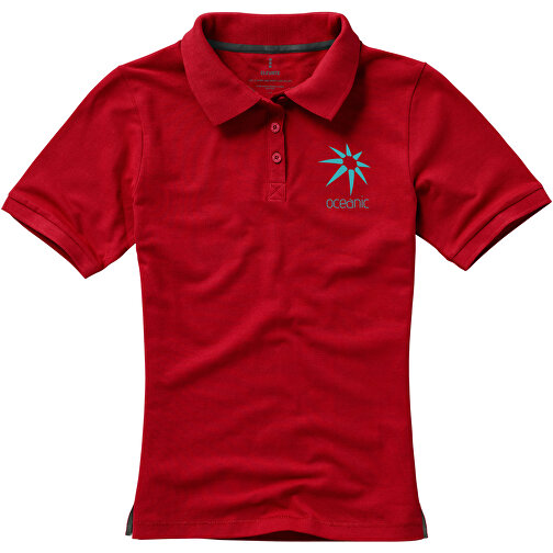 Calgary Poloshirt Für Damen , rot, Piqué Strick  Baumwolle, 200 g/m2, L, , Bild 5