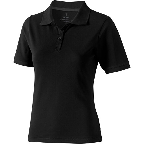 Calgary Poloshirt Für Damen , schwarz, Piqué Strick  Baumwolle, 200 g/m2, XL, , Bild 1