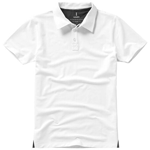 Markham Stretch Poloshirt Für Herren , weiß, Double Pique Strick 5% Elastan, 95% BCI Baumwolle, 200 g/m2, L, , Bild 11