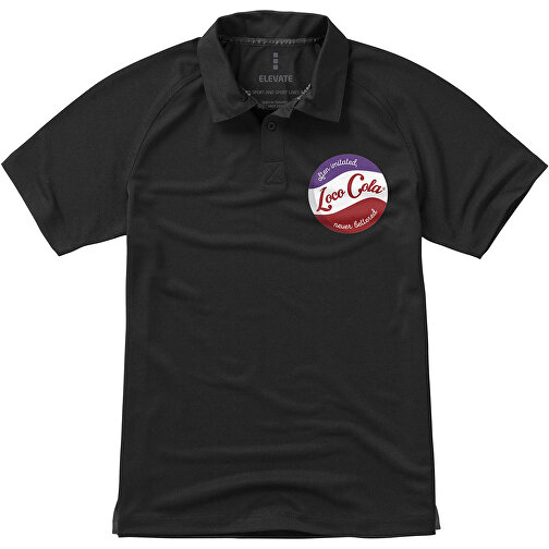 Ottawa Poloshirt Cool Fit Für Herren , schwarz, Piqué Strick mit Cool Fit Finish 100% Polyester, 220 g/m2, S, , Bild 2