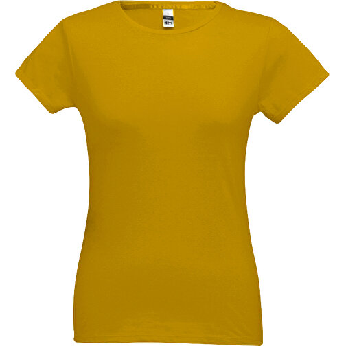 THC SOFIA. Tailliertes Damen-T-Shirt , dunkelgelb, 100% Baumwolle, XL, 66,00cm x 50,00cm (Länge x Breite), Bild 1