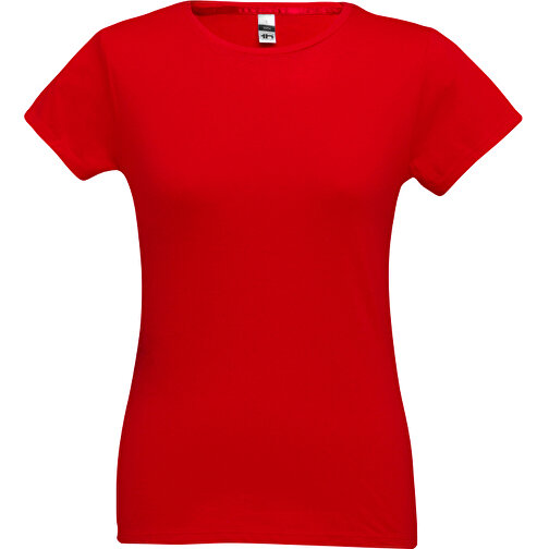 THC SOFIA. Tailliertes Damen-T-Shirt , rot, 100% Baumwolle, L, 64,00cm x 47,00cm (Länge x Breite), Bild 1