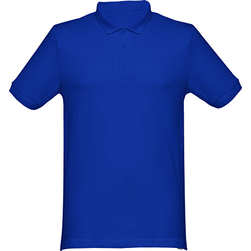 THC MONACO. Herren Poloshirt , königsblau, 100% Baumwolle, S, 70,00cm x 46,00cm (Länge x Breite), Bild 1