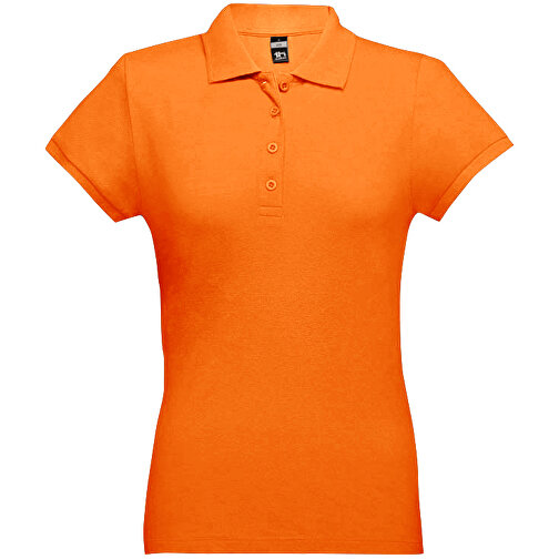 THC EVE. Damen Poloshirt , orange, 100% Baumwolle, L, 64,00cm x 46,00cm (Länge x Breite), Bild 1