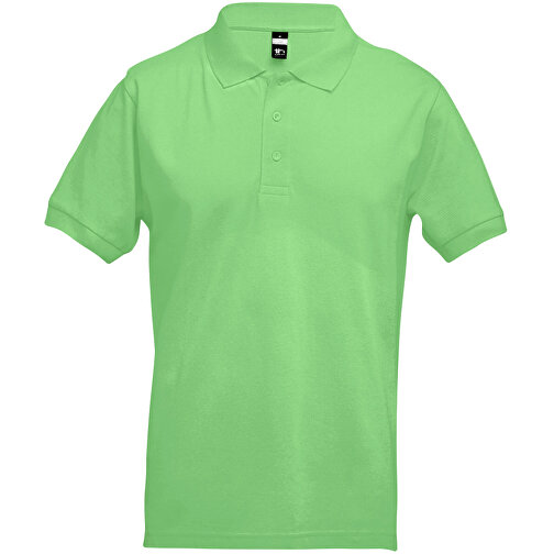 THC ADAM. Kurzarm-Poloshirt Aus Baumwolle Für Herren , hellgrün, 100% Baumwolle, S, 67,50cm x 46,00cm (Länge x Breite), Bild 1