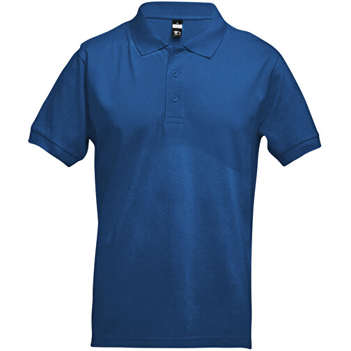 THC ADAM. Kurzarm-Poloshirt Aus Baumwolle Für Herren , königsblau, 100% Baumwolle, M, 69,50cm x 50,00cm (Länge x Breite), Bild 1