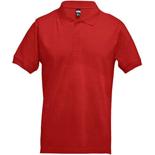 THC ADAM. Kurzarm-Poloshirt Aus Baumwolle Für Herren , rot, 100% Baumwolle, XXL, 75,00cm x 61,00cm (Länge x Breite), Bild 1