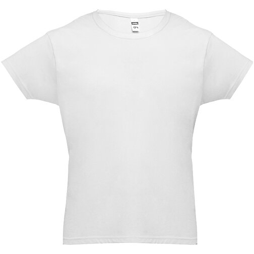 THC LUANDA WH. Herren-T-Shirt Aus Baumwolle. Weiße Farbe , weiß, 100% Baumwolle, XL, 76,00cm x 59,00cm (Länge x Breite), Bild 2