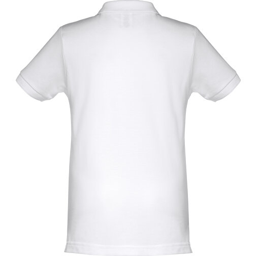 THC ADAM KIDS WH. Kurzärmeliges Poloshirt Für Kinder (unisex). Farbe Weiss , weiss, 100% Baumwolle, 8, 54,00cm x 40,00cm (Länge x Breite), Bild 2