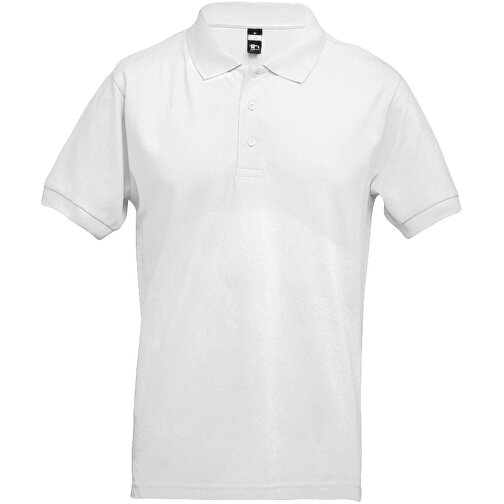 THC ADAM 3XL WH. Herren Poloshirt , weiss, 100% Baumwolle, 3XL, 64,00cm x 78,50cm (Länge x Breite), Bild 1