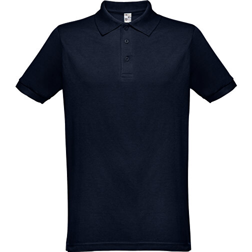 THC BERLIN. Kurzarm-Poloshirt Für Herren , dunkelblau, Baumwolle und Polyester, S, 70,00cm x 46,00cm (Länge x Breite), Bild 1