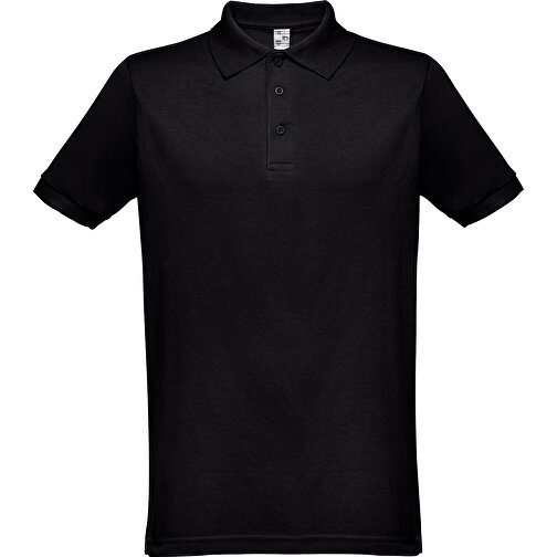 THC BERLIN. Kurzarm-Poloshirt Für Herren , schwarz, Baumwolle und Polyester, L, 74,00cm x 54,00cm (Länge x Breite), Bild 2