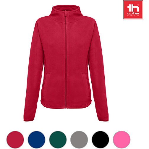 THC HELSINKI WOMEN. Polarfleecejacke Aus Polyester Mit Gürtel Für Damen , rosa, Polyester, L, 66,00cm x 48,00cm (Länge x Breite), Bild 2