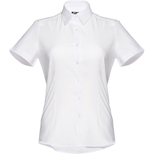 THC LONDON WOMEN WH. Kurzärmeliges Oxford-Hemd Für Damen. Weiße Farbe , weiß, Baumwolle und Polyester, XL, 72,00cm x 56,00cm (Länge x Breite), Bild 2