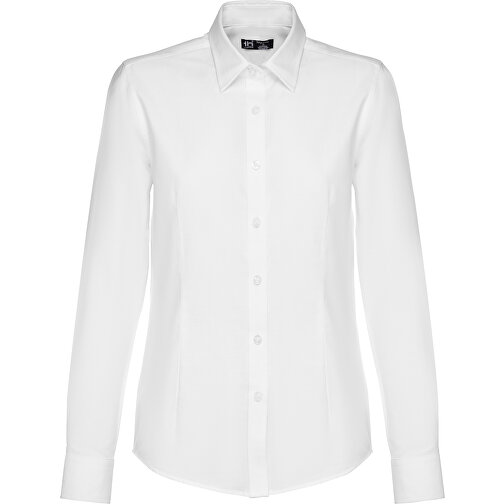 THC TOKYO WOMEN WH. Langärmeliges Oxford-Hemd Für Frauen. Weisse Farbe , weiss, Baumwolle und Polyester, S, 67,00cm x 46,00cm (Länge x Breite), Bild 2