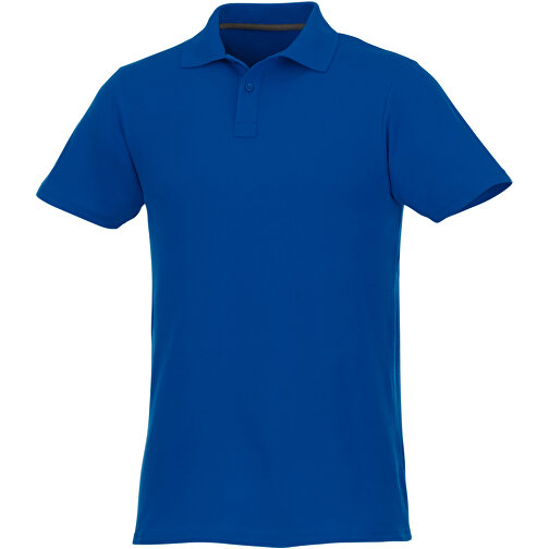 Helios Poloshirt Für Herren , blau, Piqué Strick 100% BCI Baumwolle, 180 g/m2, S, , Bild 1