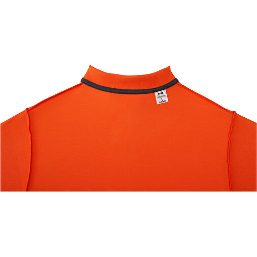 Helios Poloshirt Für Herren , orange, Piqué Strick 100% BCI Baumwolle, 180 g/m2, M, , Bild 6