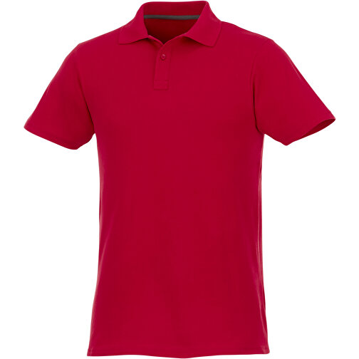 Helios Poloshirt Für Herren , rot, Piqué Strick 100% BCI Baumwolle, 180 g/m2, S, , Bild 1