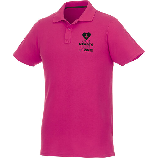 Helios Poloshirt Für Herren , magenta, Piqué Strick 100% BCI Baumwolle, 180 g/m2, XXL, , Bild 3