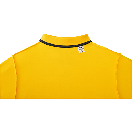 Helios Poloshirt Für Herren , gelb, Piqué Strick 100% BCI Baumwolle, 180 g/m2, M, , Bild 6