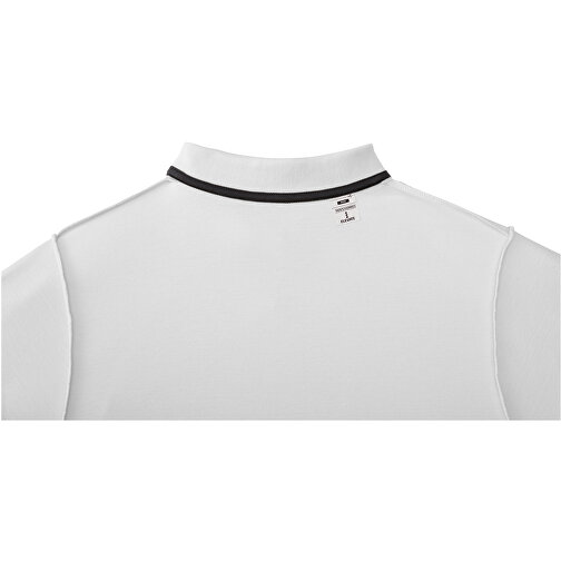 Helios Poloshirt Für Herren , weiß, Piqué Strick 100% BCI Baumwolle, 180 g/m2, M, , Bild 6