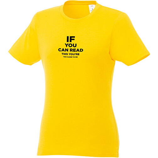 Heros T-Shirt Für Damen , gelb, Single jersey Strick 100% BCI Baumwolle, 150 g/m2, XS, , Bild 3