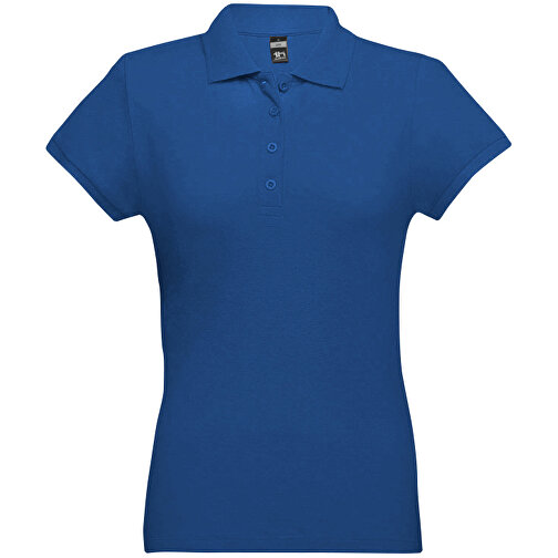 THC EVE. Damen Poloshirt , königsblau, 100% Baumwolle, L, 64,00cm x 46,00cm (Länge x Breite), Bild 1