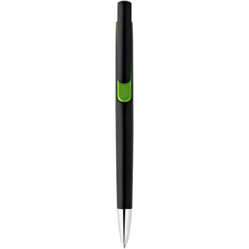 BRIGT. Kugelschreiber Mit Metallischer Oberfläche , hellgrün, Kunststoff, , Bild 1