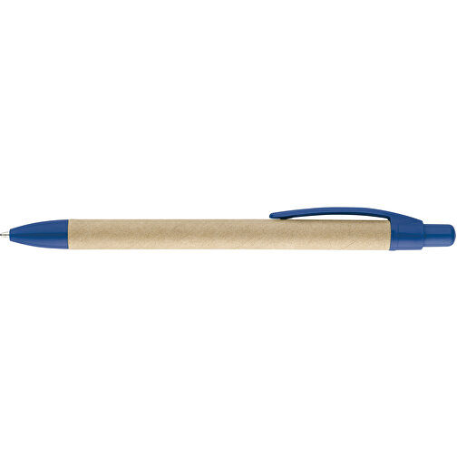 REMI. Kraftpapier-Kugelschreiber Mit Clip , blau, Kraftpapier, , Bild 3