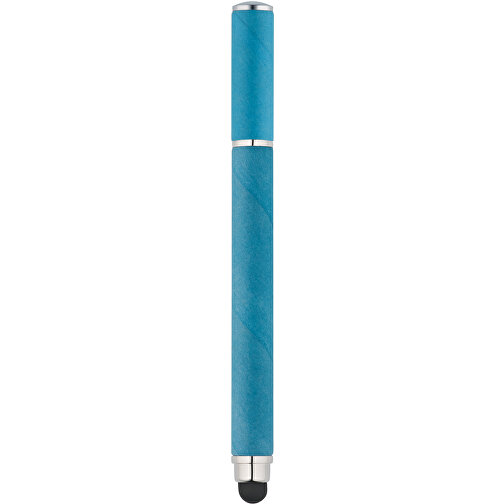 PAPYRUS. Kugelschreiber Aus Kraftpapier Und ABS , hellblau, Kraftpapier und ABS Kunststoff, , Bild 1