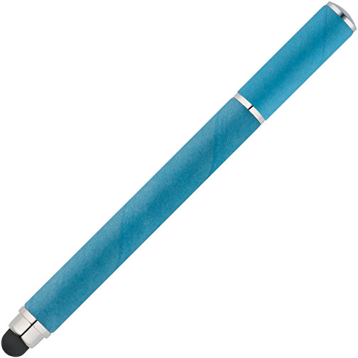 PAPYRUS. Kugelschreiber Aus Kraftpapier Und ABS , hellblau, Kraftpapier und ABS Kunststoff, , Bild 2