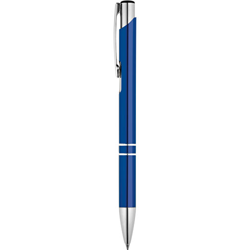 BETA. Aluminium-Kugelschreiber Mit Clip , königsblau, Aluminium, , Bild 1