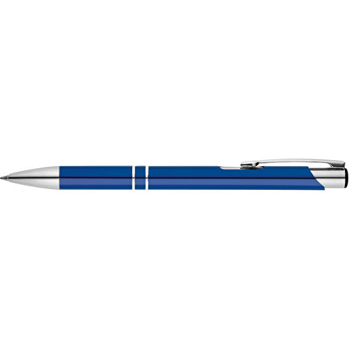 BETA. Aluminium-Kugelschreiber Mit Clip , königsblau, Aluminium, , Bild 3