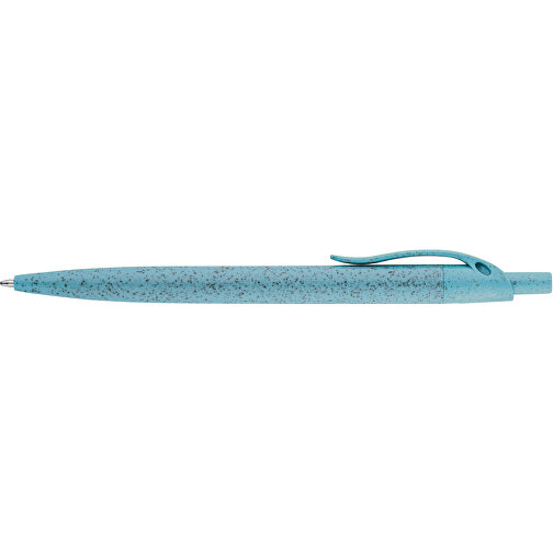 CAMILA. Kugelschreiber Aus Weizenstrohfaser Und ABS , hellblau, Weizenstrohfaser und ABS, , Bild 3